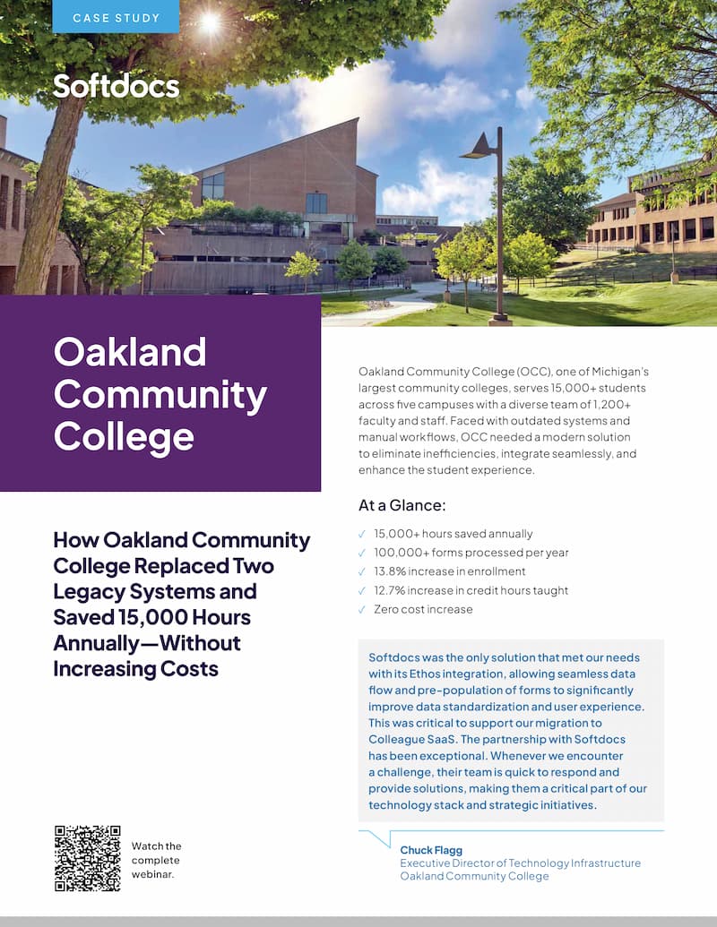 Download the Case Study Case Study: Oakland Community College